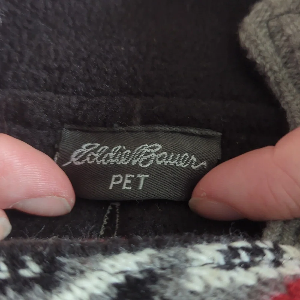 Eddie Bauer Gray and Black Moose Knit Sweater - Picture 6 of 6